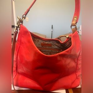 Hobo International  Red shoulder/hobo bag with crossbody and shoulder strap